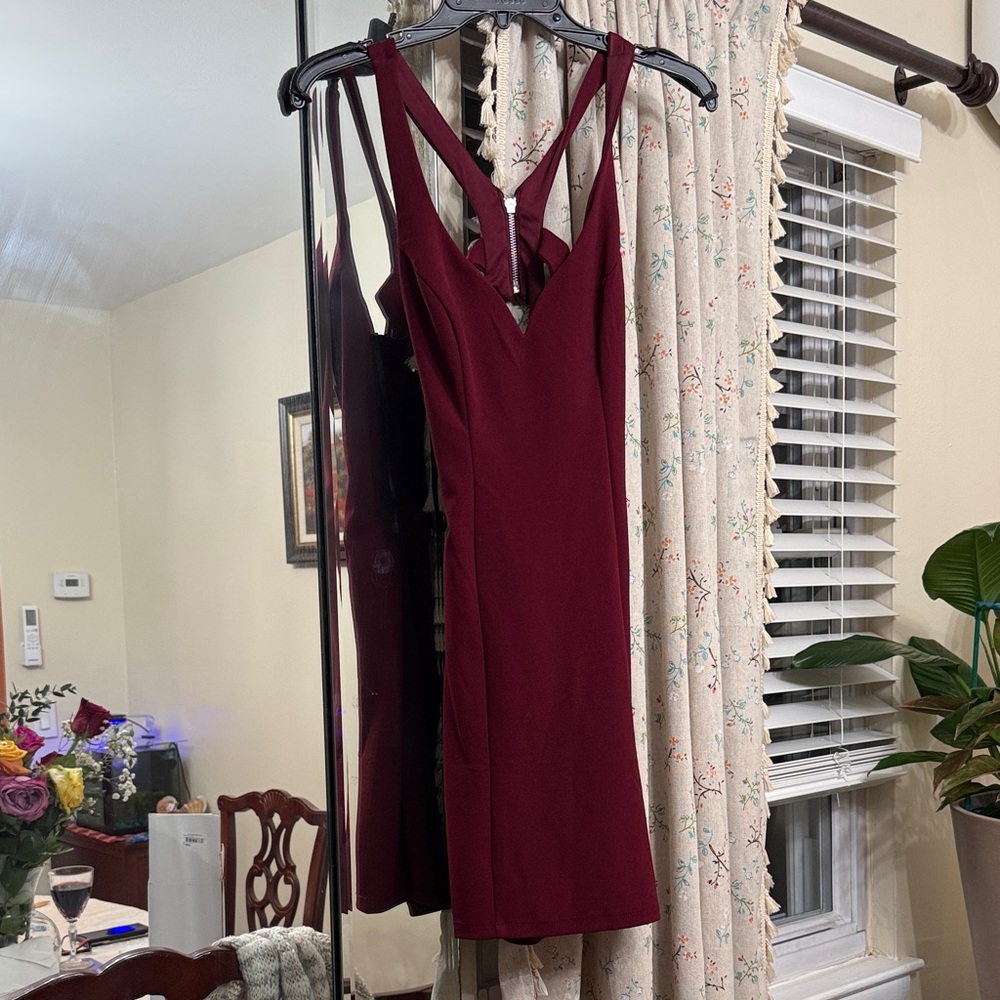 Macy's Deep Red Sleeveless Dress